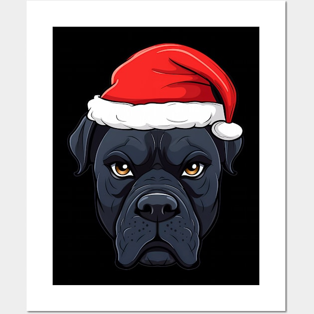 Santa Cane Corso Christmas Puppy Dog Lover Wall Art by Sports Stars ⭐⭐⭐⭐⭐